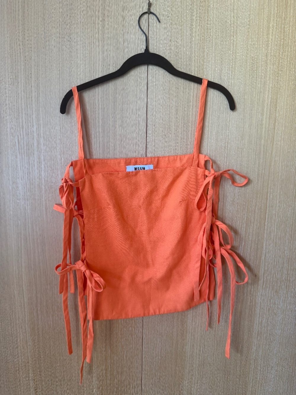 RARE MSGM Orange Top Side Ties EU40